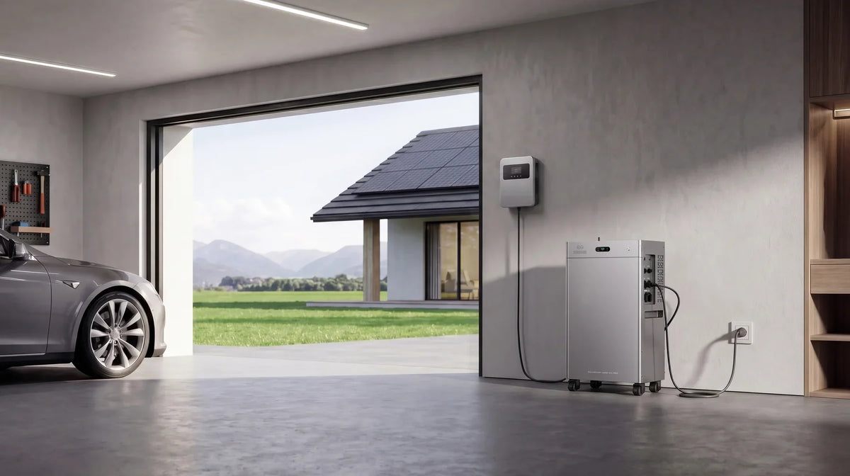 Zendure SolarFlow 3000 Mix AC+ naast de meterkast in een woonhuis