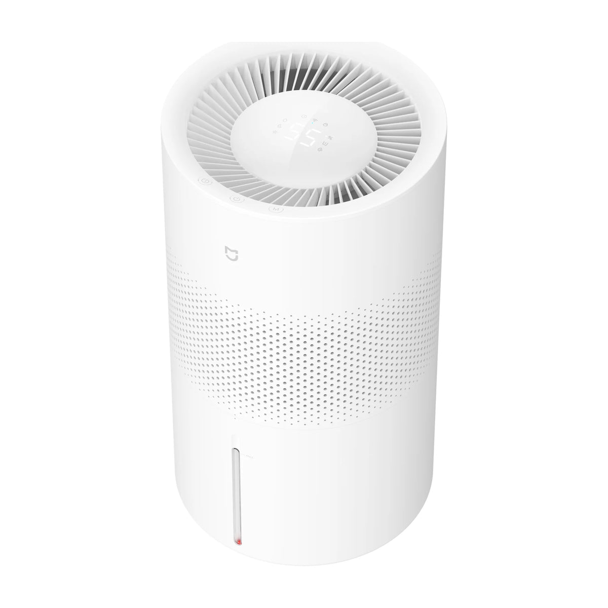 Xiaomi Smart Evaporative Humidifier Pro schuin van links, met het ventilatierooster bovenop