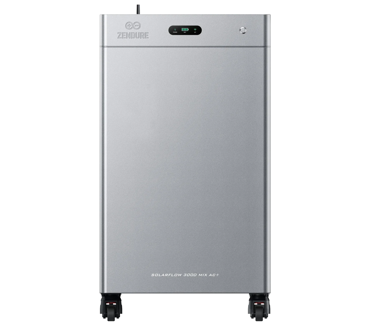 Vooraanzicht van de Zendure SolarFlow 3000 Mix AC+ op witte achtergrond