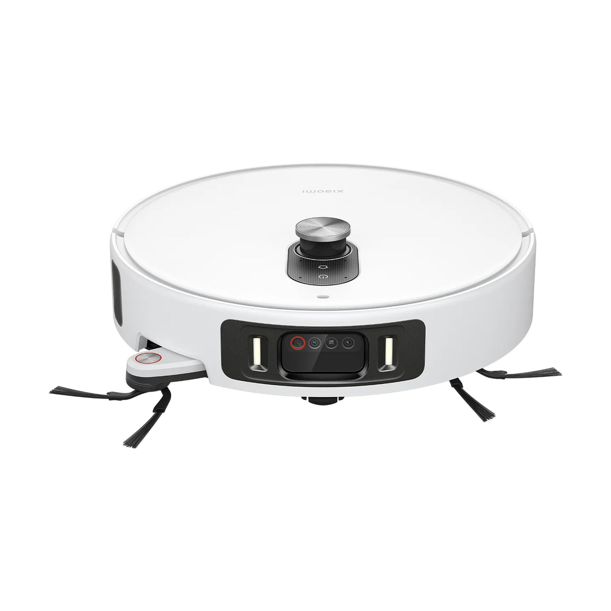 Xiaomi Robot Vacuum 6 Pro los van het station, met de LiDAR-toren en zijborstels