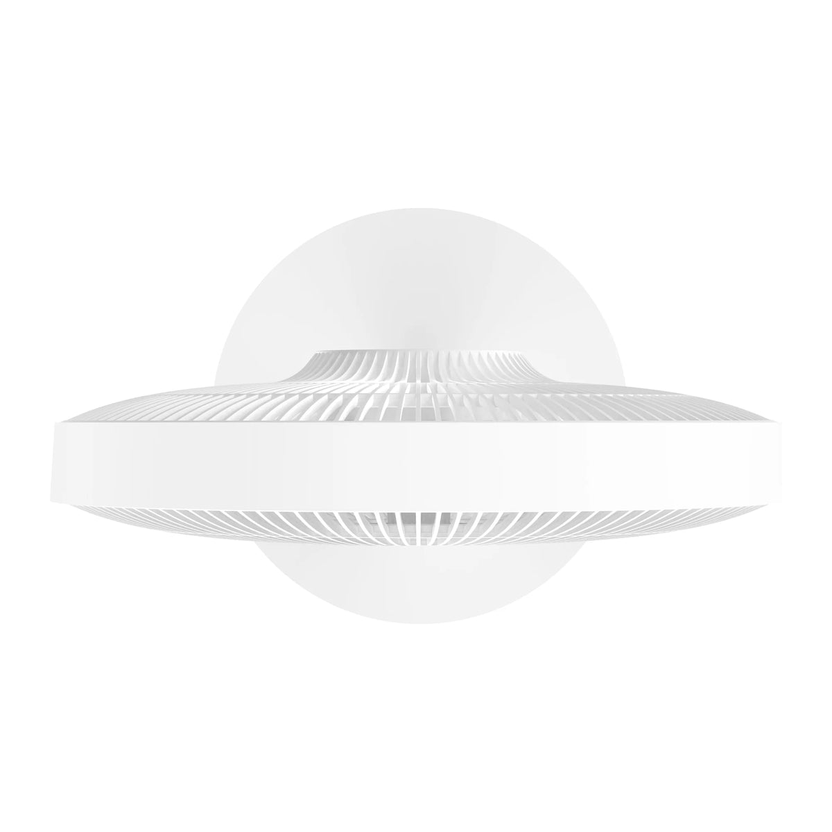 Bovenaanzicht van de Xiaomi Mijia Smart Standing Fan Pro Slim: de kop is 8,7 cm dun