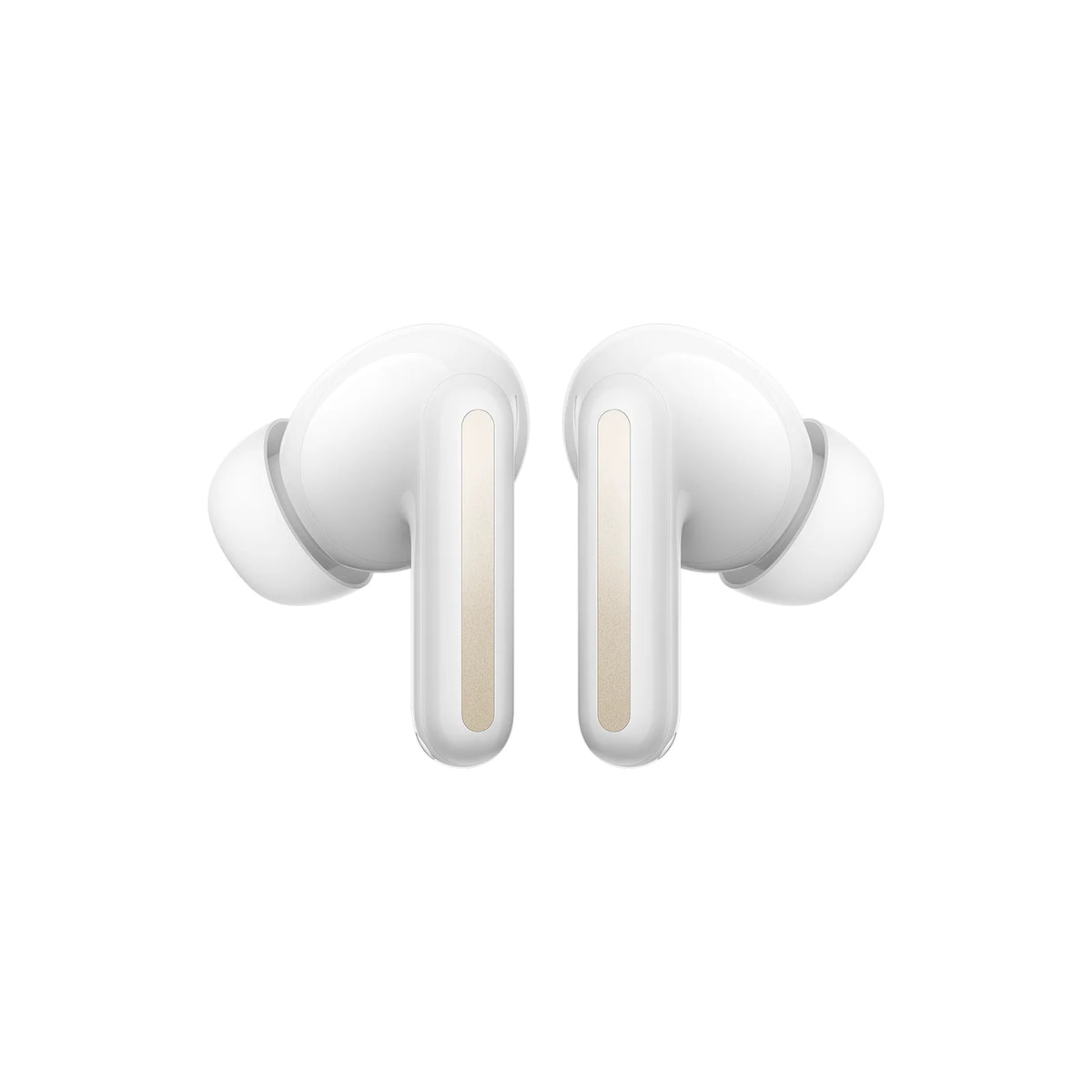 Witte oordopjes van de Xiaomi Redmi Buds 8 naast elkaar