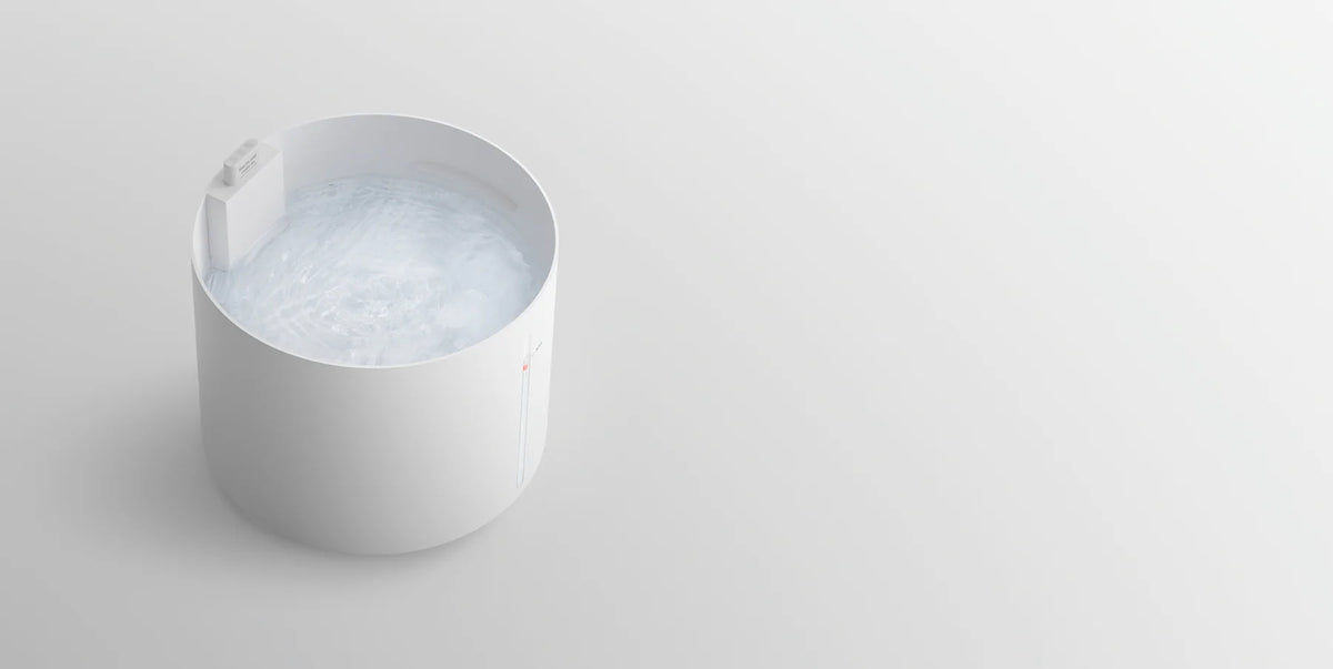De watertank van 5 liter van de Xiaomi Smart Evaporative Humidifier Pro, gevuld met water