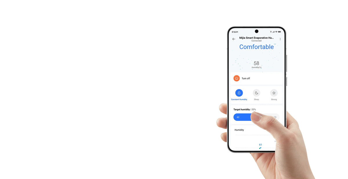 Xiaomi Smart Evaporative Humidifier Pro instellen in de Xiaomi Home app op je telefoon