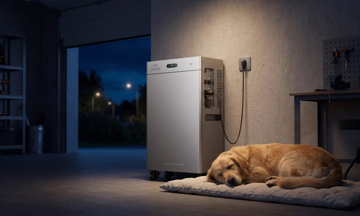 De Zendure SolarFlow 4000 Mix Pro is fluisterstil op ongeveer 25 decibel bij normale belasting