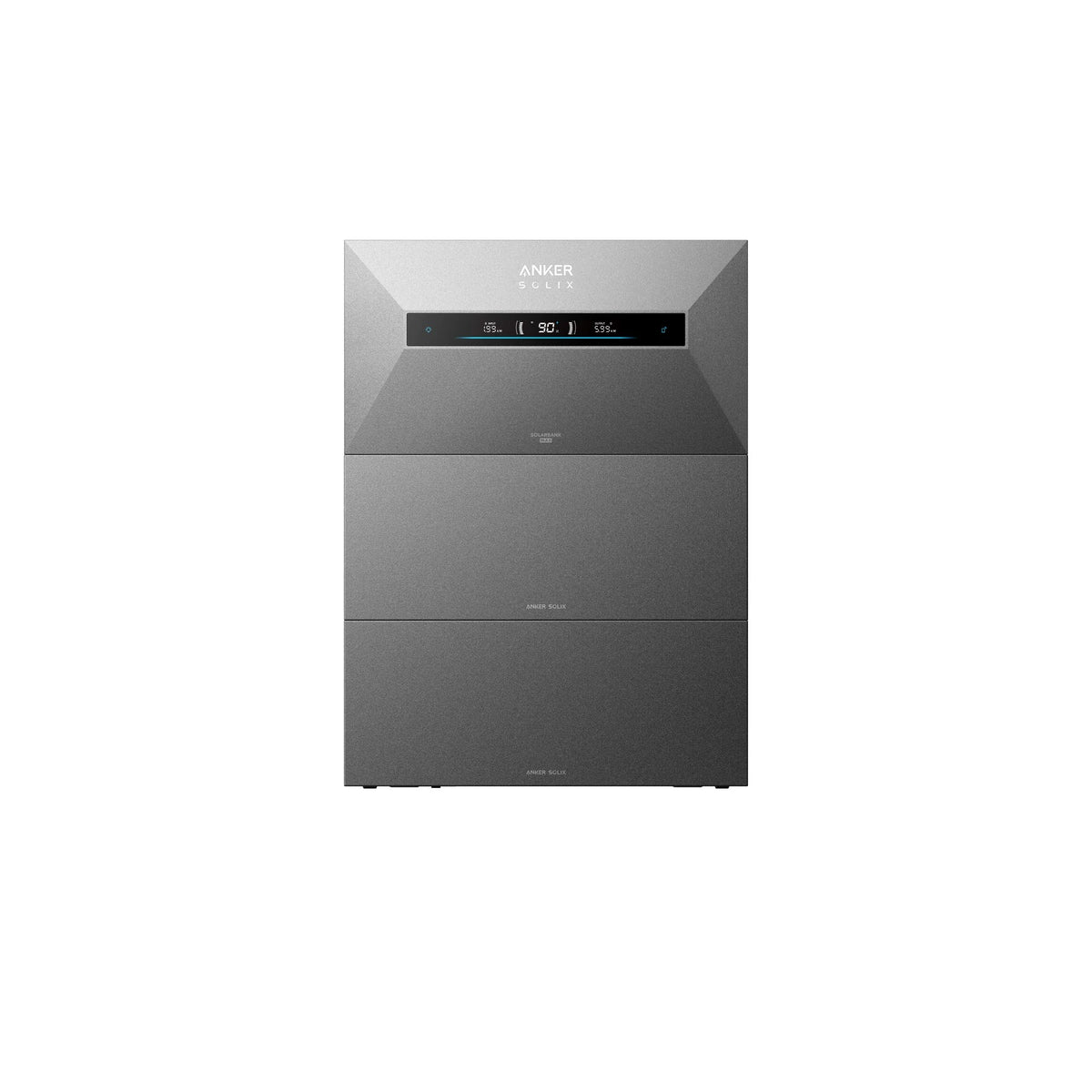 Anker SOLIX Solarbank Max AC met een BP7000 uitbreidingsaccu, samen 14 kWh