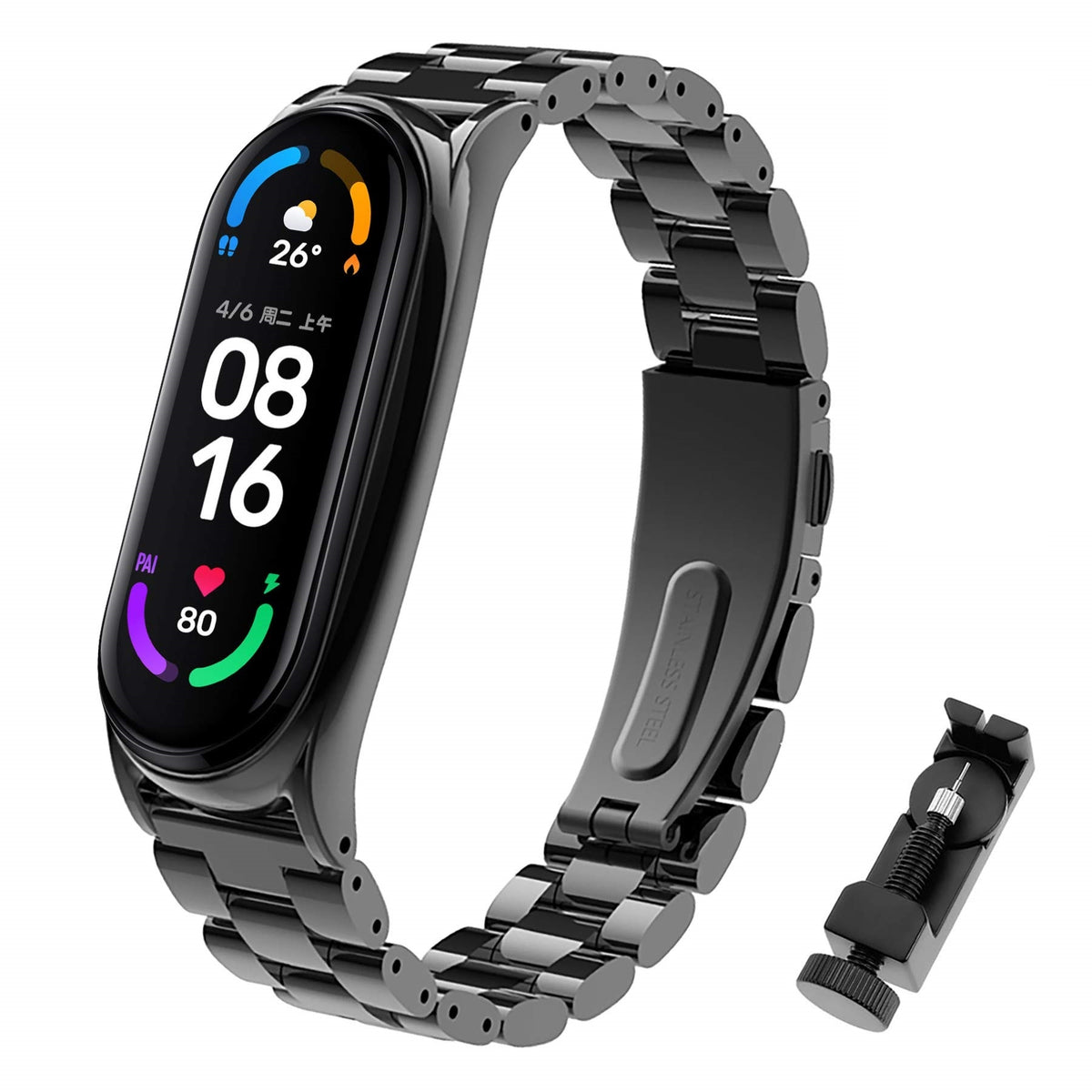 Xiaomi Mi Band 6 Metalen Schakelarmband