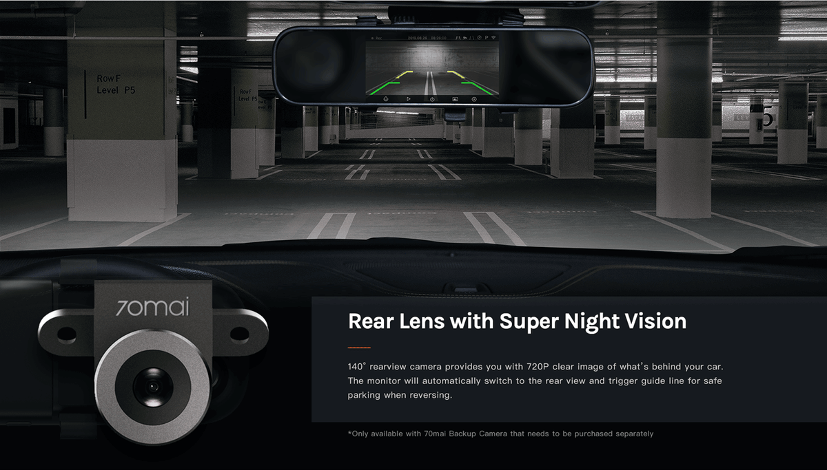 Xiaomi 70mai Rückspiegel-Dashcam