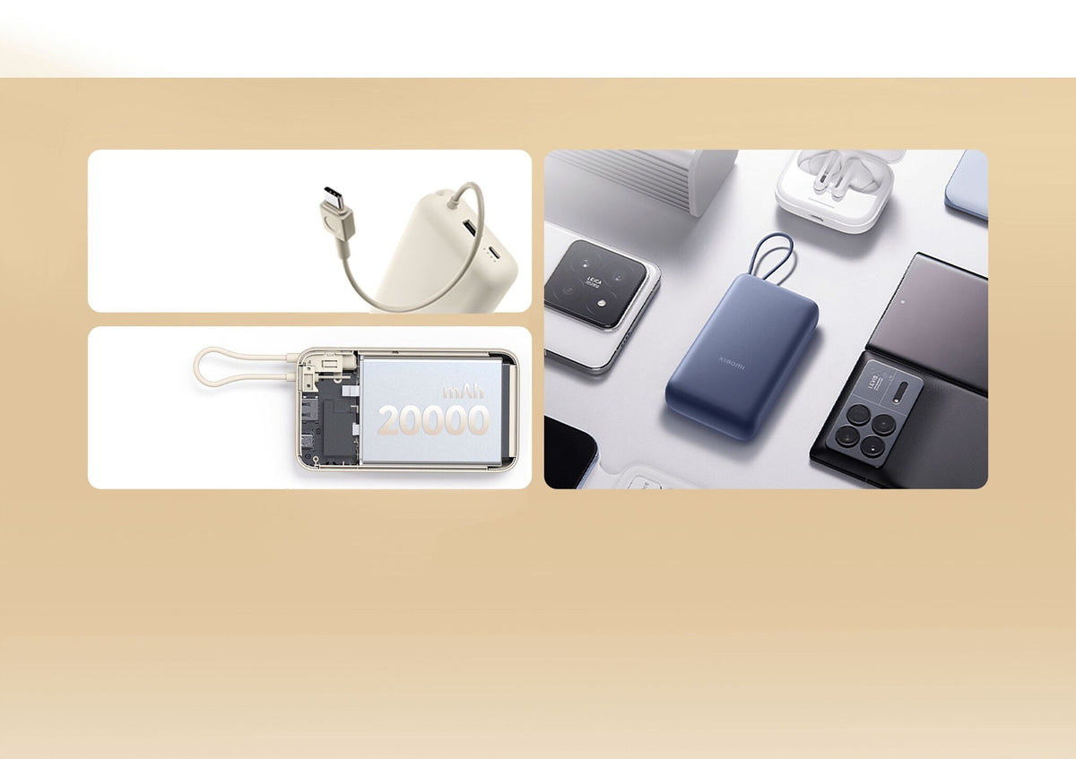 Xiaomi 33W Power Bank 20000mAh (câble intégré)