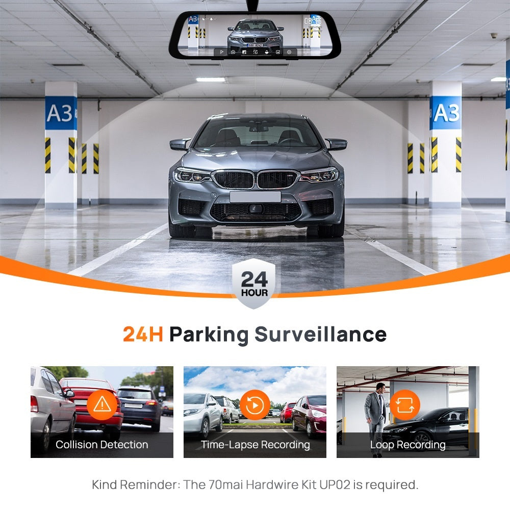 Dashcam rétroviseur Xiaomi 70Mai S500