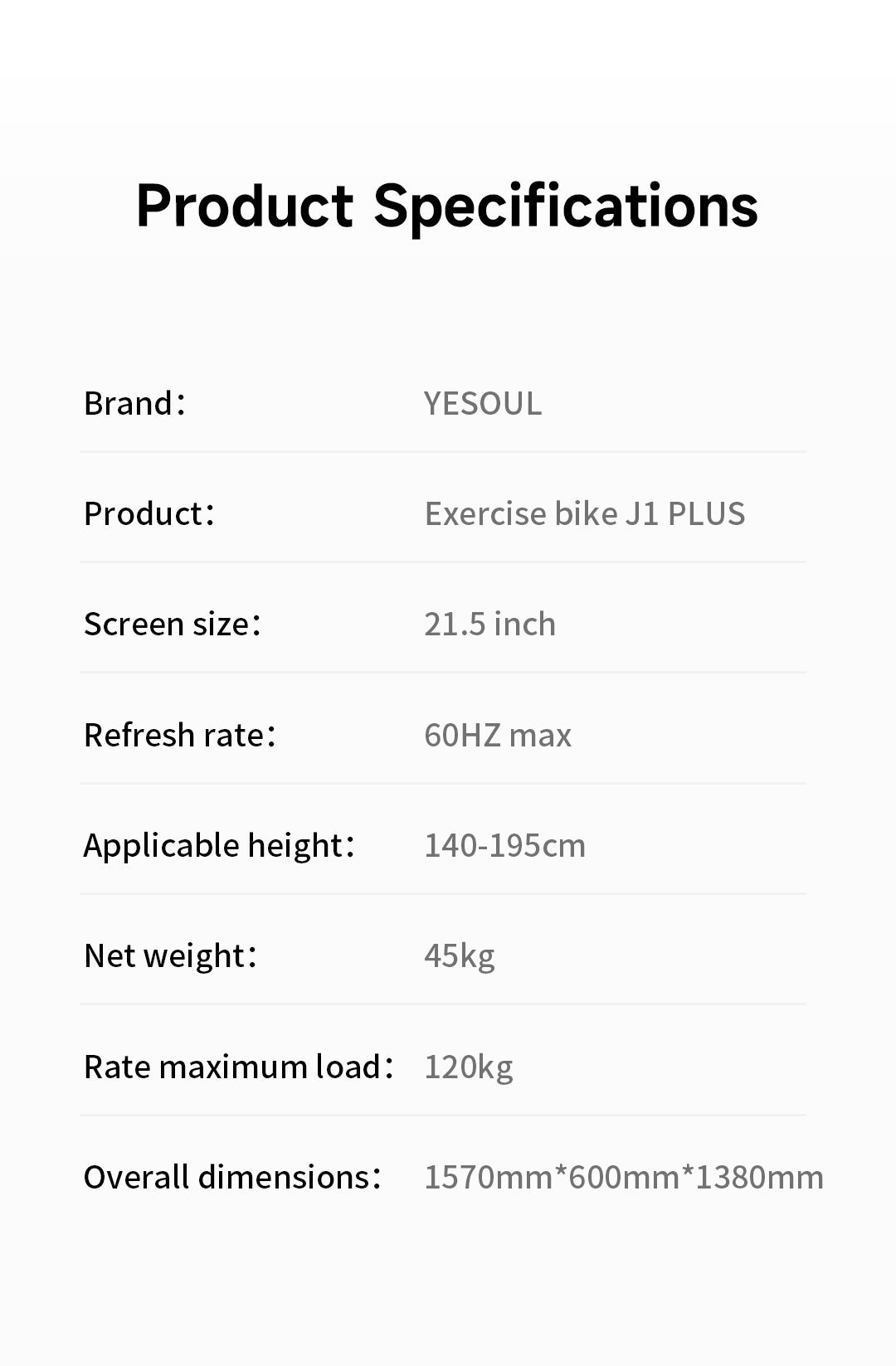 Xiaomi Yesoul Recumbent Heimtrainer J1 Plus