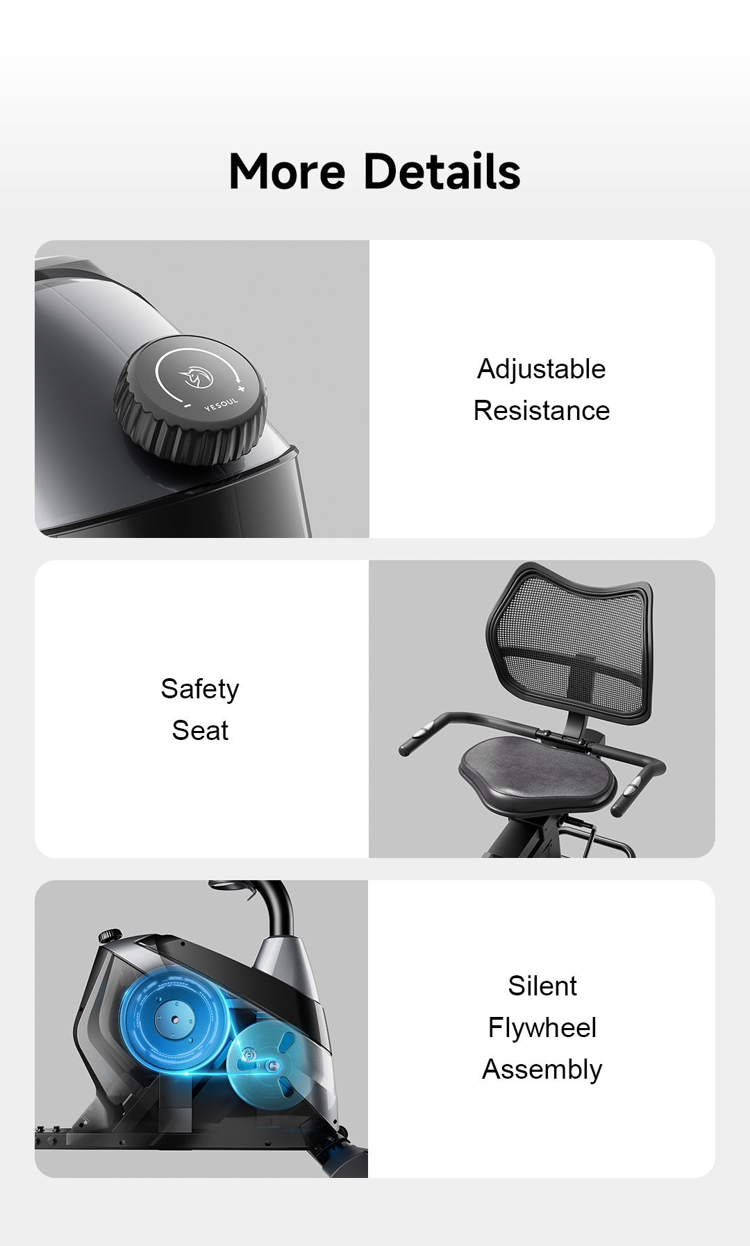 Xiaomi Yesoul Recumbent Heimtrainer J1 Plus